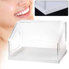 Dental Grinding Polishing Box Lapping Protector Acrylic Instrument Clear Case