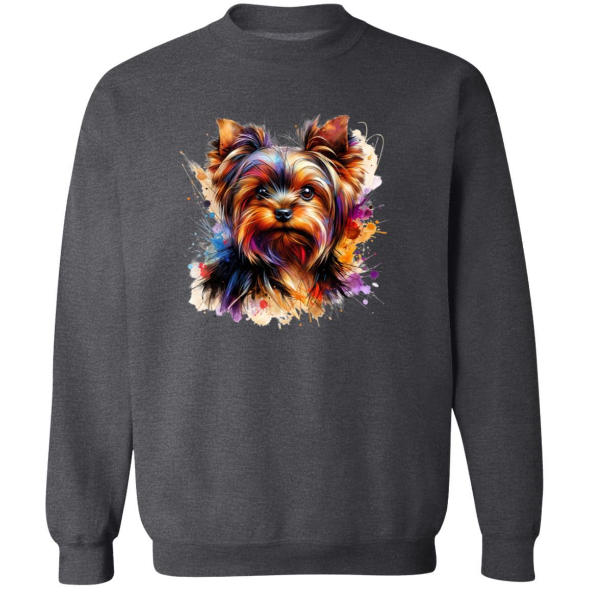 トップス vintage Yorkshire Terrier sweat Yorkshire Terrier Color Splash Unisex Sweatshirt Black Navy