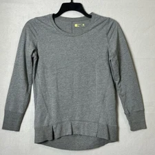Xersion Pull Over Sweatshirt Top Relaxed Fit Activewear  Womens Size Small Grey