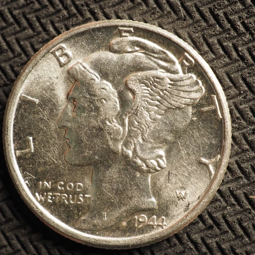 Photo of a 1944-P Mercury Dime from an eBay listing that sold on Jul 20, 2026