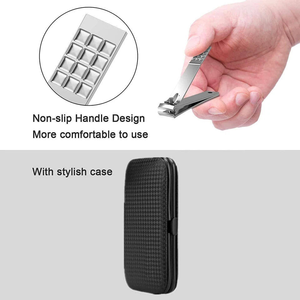 Nagelknipper Set Maniküre Set Männer Edelstahl Nagelknipper Kit mit tragbarem... - Bild 4 von 4