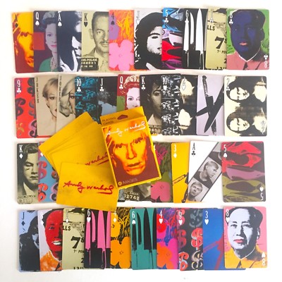 RARE ANDY WARHOL FOUNDATION POP ART COLLECTOR'S PLAYING CARDS DECK