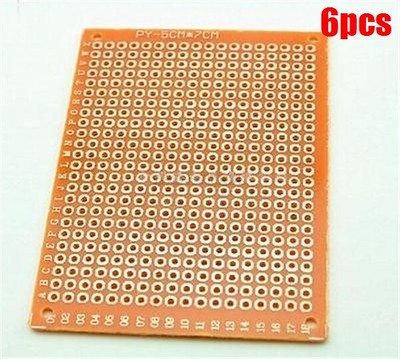 TUNOTYUE 8 Pezzi 3x7 Cm Prototipo PCB, Doppio Circuito Stampato Universale, Prototipo Scheda PCB A Doppia Faccia, Per Saldatura Fai-Da-Te, Compatibili Con Arduino Kit