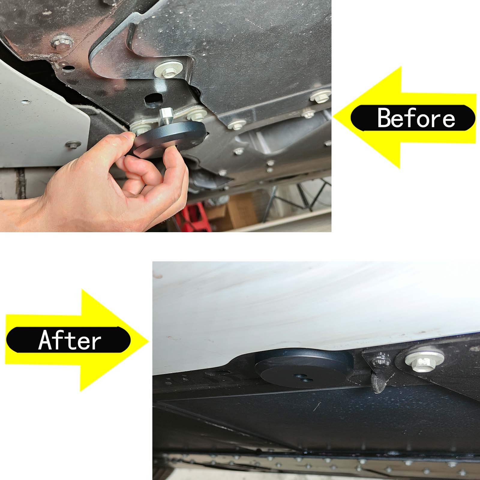 4PCS Black Alloy Pack Jack Pad Jacking Lift Pad Fit For Corvette C5 C6