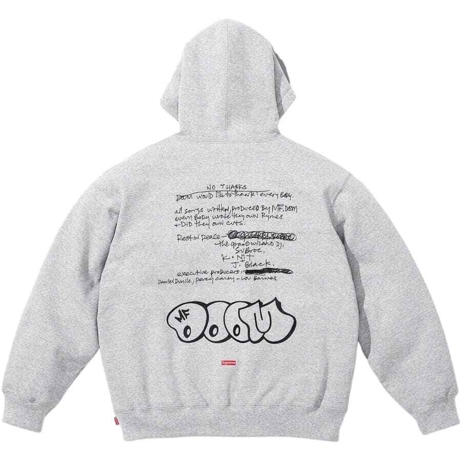 Supreme Mf Doom Hooded Sweatshirt Black Olive Grey 3colors Supreme Mf Doom Hooded Sweatshirt Black Olive Grey 3colors