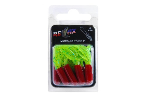 Relax Tube 1 " 3,5 CM Perche Truite Chub 8 Pièce Micro Jig Leurres Souples - Photo 14/20