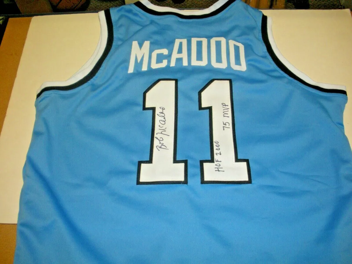 Bob McAdoo Signed Buffalo Braves Jersey (JSA COA) 1975 NBA MVP