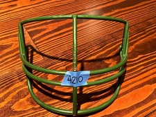 1986 Schutt Game Football Helmet Facemask face guard NOPO thin wire Kelly Green
