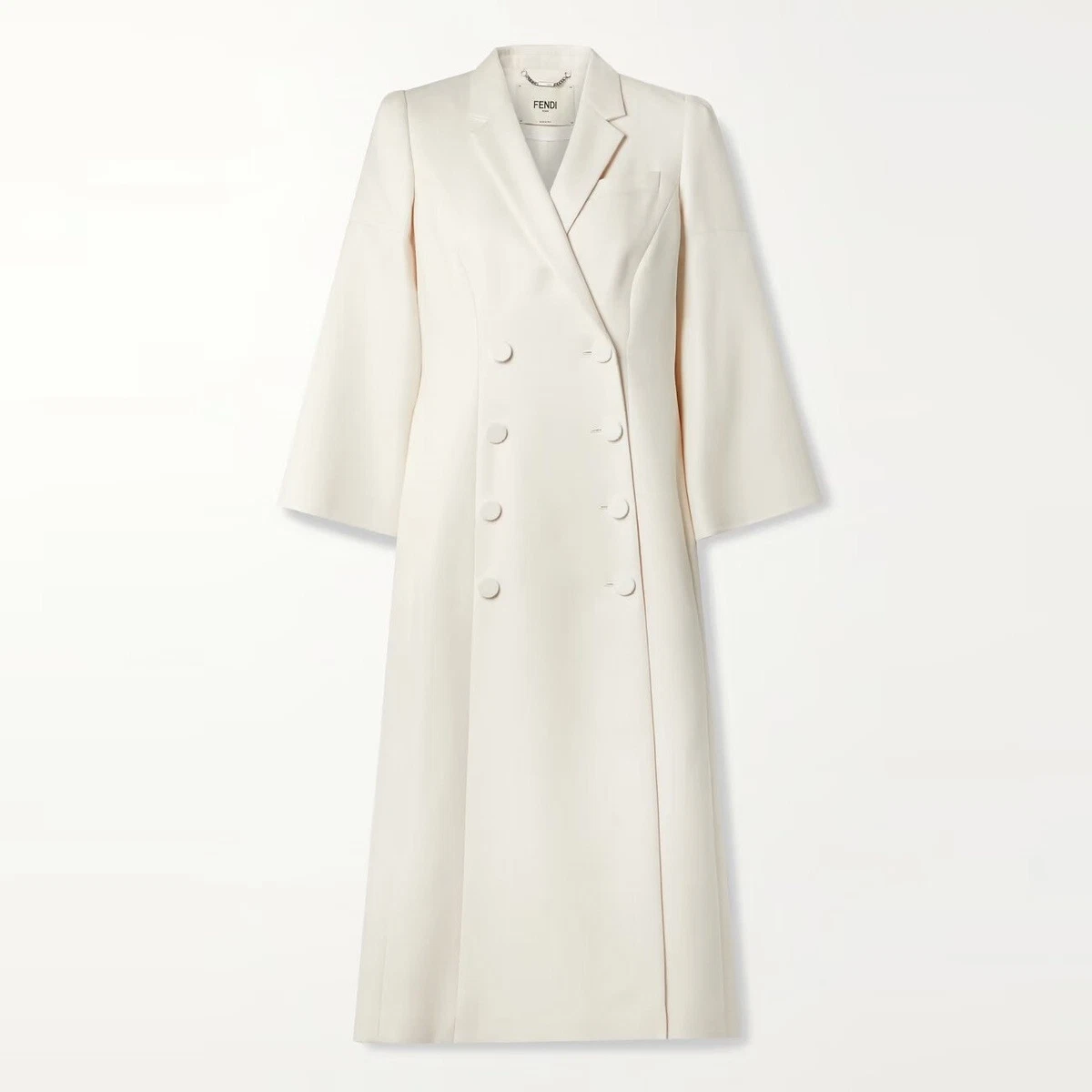 Fendi white best sale coat