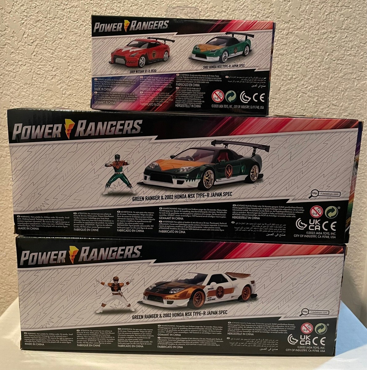 Jada Toys Power Rangers Honda NSX Type-R Japan Spec White & Green