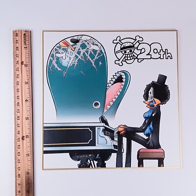 Brook Laboon One Piece 20th Shikishi Art Board Includes Stand From