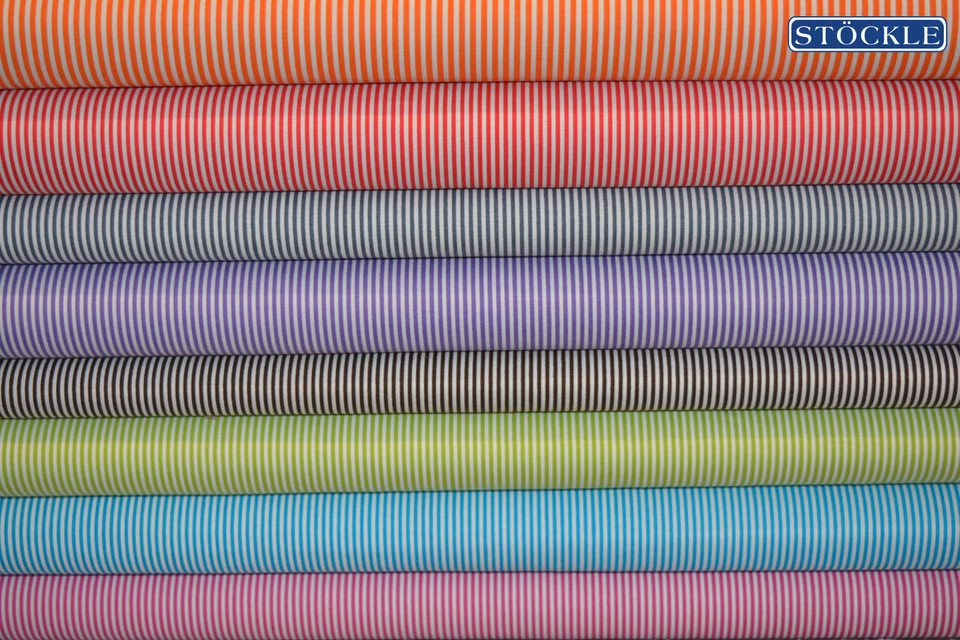 Baumwollstoff Streifen 2 mm gestreift Meterware Patchwork mtr. € 8,30