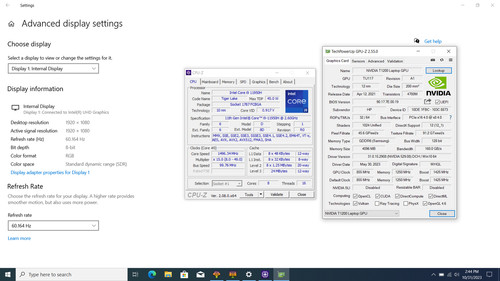 HP Zbook Studio 15 G8 FHD I9-11950H 512GB SSD 16GB W10P T1200 Quadro IRCam - Picture 8 of 14