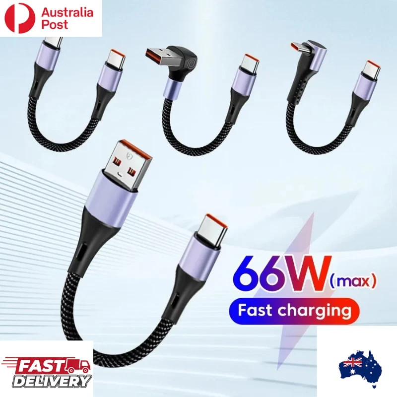USB C to USB C Cable 90 Degree Right Angle Fast Charging Short Type C PD Cord