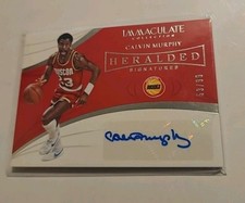 2018-19 IMMACULATE CALVIN MURPHY AUTO /99 HERALDED SIGNATURES HOUSTON ROCKETS...