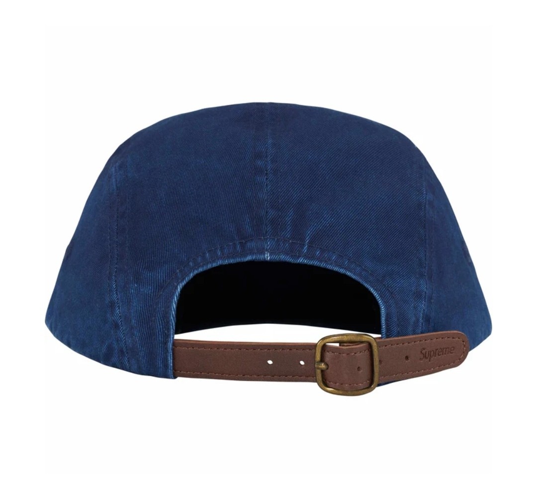 Supreme Box Logo Washed Chino Twill Camp Cap SS25. Indigo | eBay