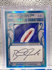Barrett Jackman Patch Auto /6 2019-20 Leaf In The Game Used Ice Hockey 