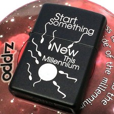 ZIPPO Canada 1999 Millennium Matte Black 1 Ontario Rare Lighter Out of