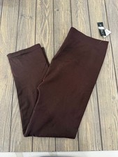 Sixteen Womens Stretch Leggings 2X/3X Nylon  Spandex Blend Brown Plus Size