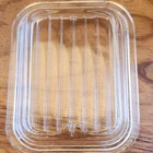 Vintage Pyrex 501-C Standard Ribbed Clear Glass Lid (for 501B 1.5 Cup Fridgie)