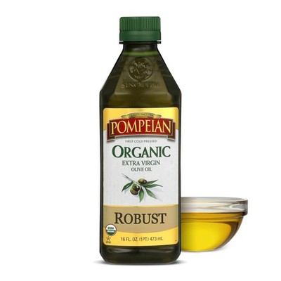 Pompeian Robust Organic Extra Virgin Olive Oil - 16 Fl 16 Oz (Pack of 1)