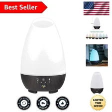 Elegant 500ML Aromatherapy Diffuser & Humidifier with Adjustable Timer - White
