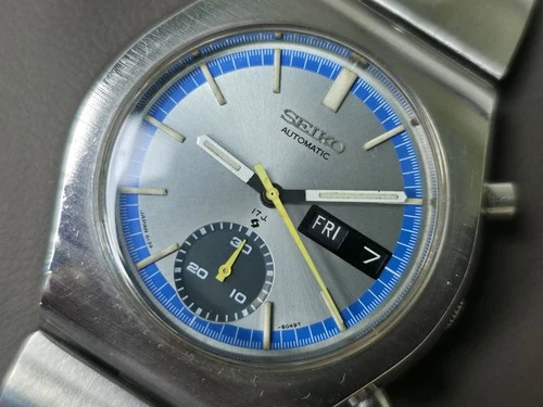 Vintage Seiko Sports Rally Retro Racer Chronograpgh 6139-8029 40mm Men's Watch