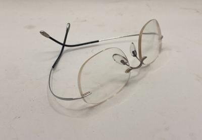 SILHOUETTE TITANIUM FRAMES ONLY RIMLESS EYEGLASSES 5515 70 7010 BLACK 54-19-140