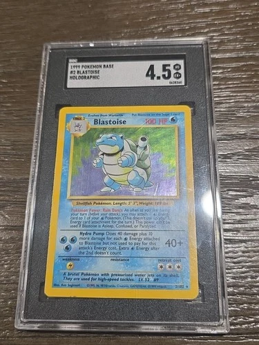 1999 Base Set Blastoise SGC grade 4.5