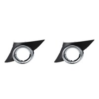 2X Auto Vorne Nebelscheinwerfer Abdeckung Chrom Nebelscheinwerfer Rahmen G7191