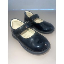 Primigi Italian Girls Shoes Size 21, Black Beige Patent Leather USA 5