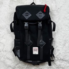 Woolrich Topo Designs Klettersack Wool Nylon & Leather Backpack Black USA Made