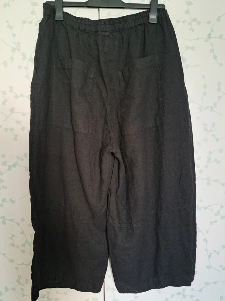 weite Wohlfühlhose Schlupfhose GRIZAS Gr. XL 100% Leinen - Bild 4 von 4