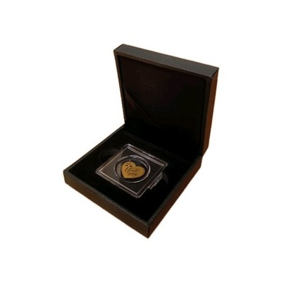 Münzetui 35 X 35 Quadrum Kapseln 3,5 x 3,5 cm (z.B. 1/1000oz Gold) Etui Geschenk