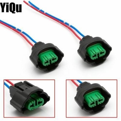 2x Wire Pigtail Female H8 Fog Light Repair Harness Bulb Socket Connect Plug Lamp