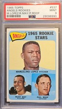 1965 Topps Angels Rookie Stars #537  - PSA 9  MINT - Low Pop - Only 2 higher!