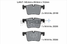 Bremsbel�ge BMW 1 (F21) 125 d Baujahr 12/11-02/15 KW 160 PS 218 - Pagid Racing S