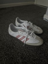 Size 8.5 - adidas Women's Samba OG White Wonder Mauve