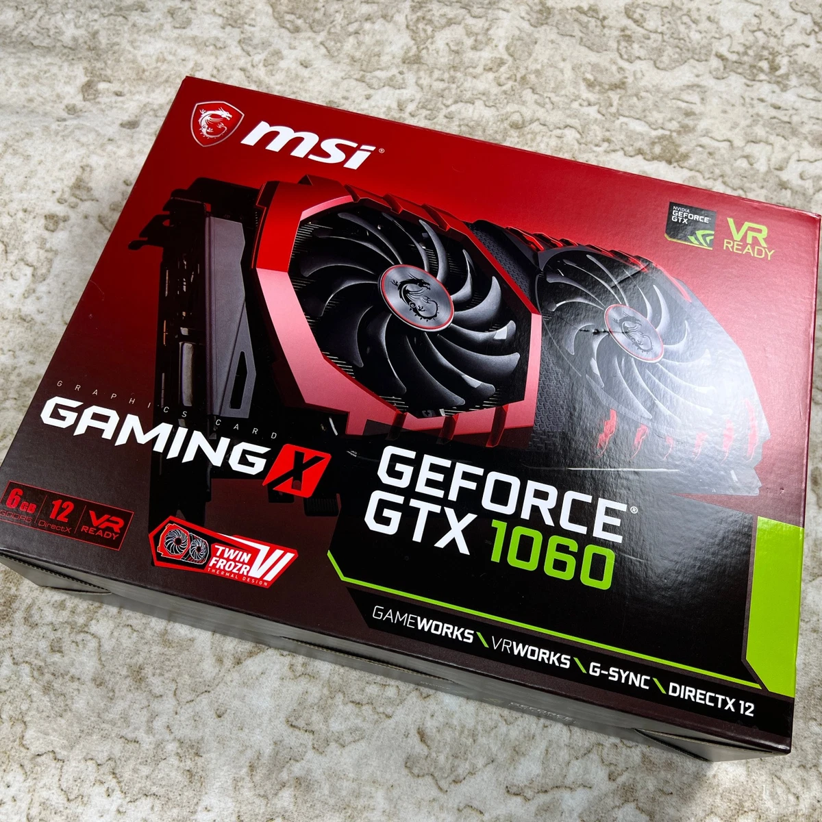 MSI NVIDIA GeForce GTX 1060 6 GB Memory Computer Graphics Cards