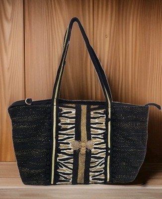 NEW Bee Glam Tote - Hand Beaded Bee Tote for women