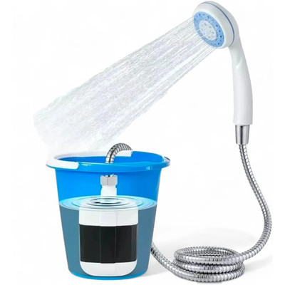 Tragbare Campingdusche USB Wiederaufladbare Elektrische Duschpumpe für Garten Outdoor