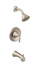 Moen T2743BN Glyde Posi-Temp Tub Shower Faucet Trim And Head In Brushed Nickel
