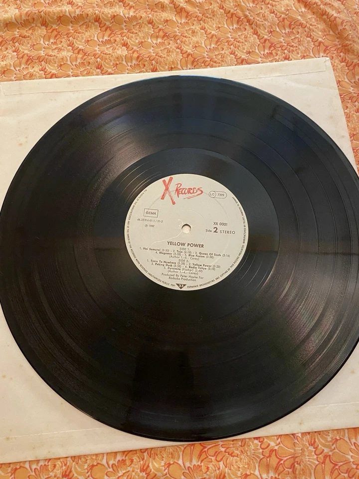 YELLOW POWER "Yellow Power" RE Debut LP Rare 1982 Import Teldec Press NM / EX - Image 4 of 4