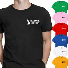 Restore Britain Mens Kids TShirt Rupert Lowe Ploitics Anti Labour Unisex British