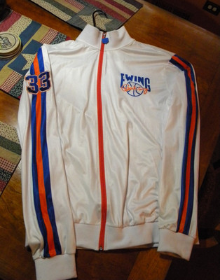 Ewing Athletics Patrick Ewing Knicks Style WHITE Tracksuit Jacket