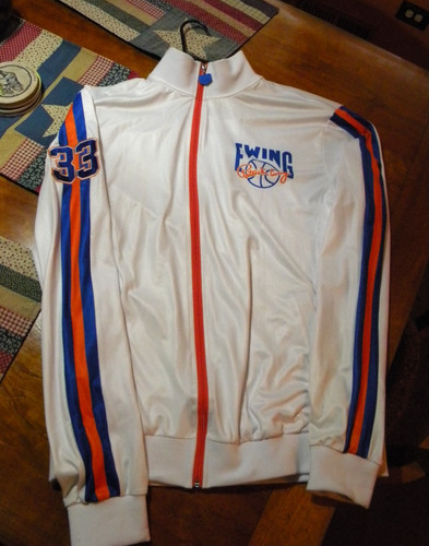 Ewing Athletics Patrick Ewing Knicks Style WHITE Tracksuit Jacket LARGE
