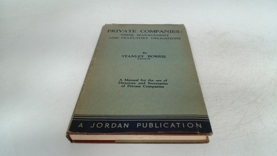 			Private Companies, Stanley Borrie, Jordan and Sons Limited, 1954,		