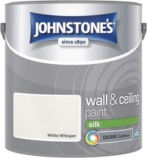 Johnstone's Wall & Ceiling Paint Silk Emulsion Smooth Finish Tin 2.5L All Colors