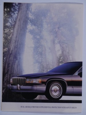 1992 Cadillac Fleetwood Brougham Change Is In The Wind Original 2 Page Print Ad