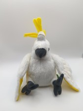 Wild Republic Soft Toy Cockatiel. No Tag Only Labels. 21cms High. White. Bird.